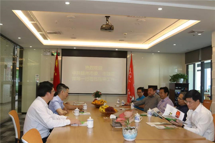 中共贛州市委常委、統(tǒng)戰(zhàn)部長(zhǎng)彭業(yè)明等領(lǐng)導(dǎo)一行到訪廣東博皓考察指導(dǎo)-3