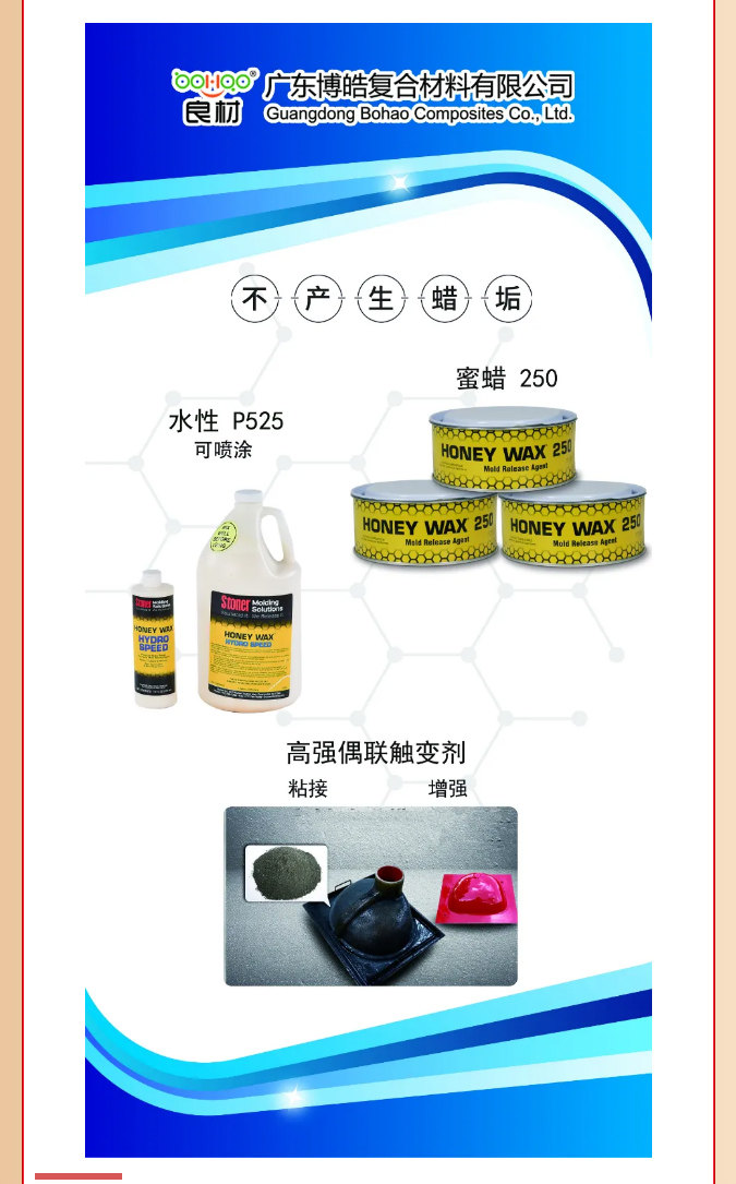 第26屆復(fù)材展廣東博皓熱推產(chǎn)品：美國(guó)Stoner脫模劑、高強(qiáng)偶聯(lián)觸變劑